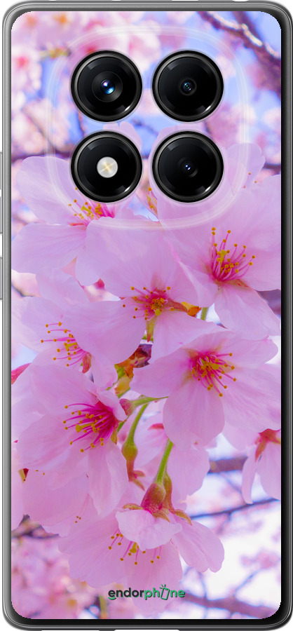 Силіконовий чехол Сакура для Xiaomi Redmi Note 14 Pro 4G - 6029u-3808 изображение 