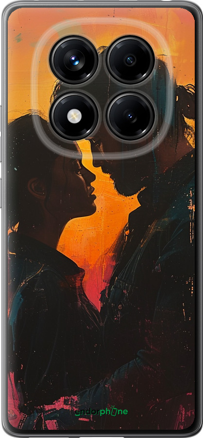 Силиконовый чехол Любовь на полотне для Xiaomi Redmi Note 14 Pro 4G - 6067u-3808 изображение 