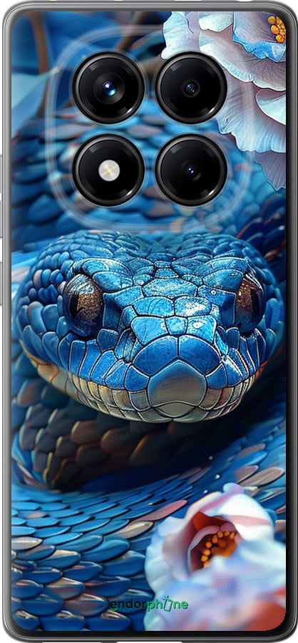 Силиконовый чехол Blue Snake для Xiaomi Redmi Note 14 Pro 4G - 6079u-3808 изображение 