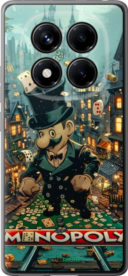 Силиконовый чехол Сказочный Monopoly для Xiaomi Redmi Note 14 Pro 4G - 6086u-3808 изображение 