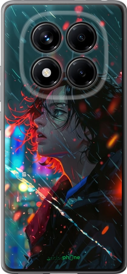Силіконовий чехол Нічні вогні для Xiaomi Redmi Note 14 Pro 4G - 6096u-3808 изображение 