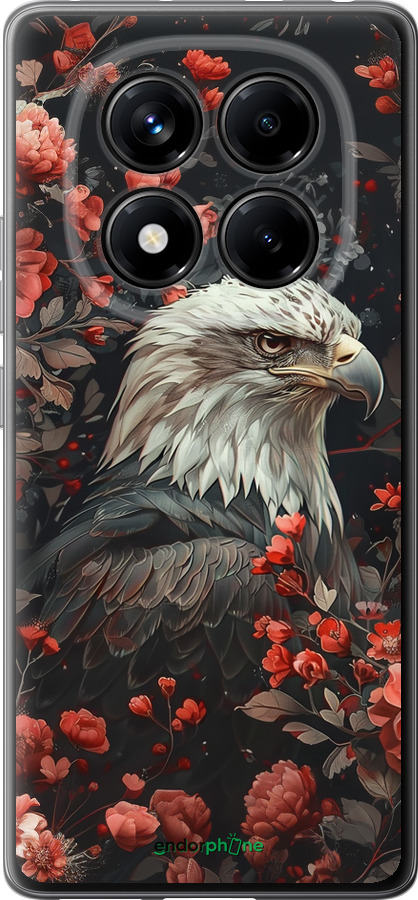 Силиконовый чехол Цветочный страж для Xiaomi Redmi Note 14 Pro 4G - 6102u-3808 изображение 
