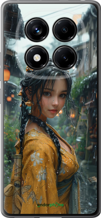 Силиконовый чехол Anime-girl для Xiaomi Redmi Note 14 Pro 4G - 6133u-3808 изображение 