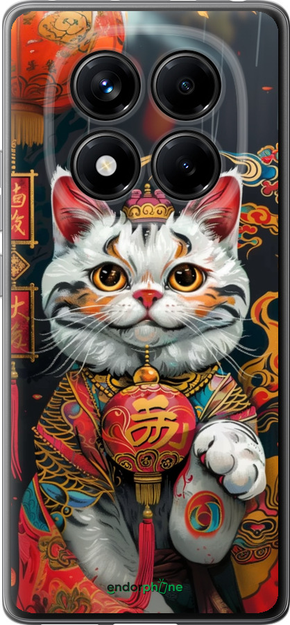 Силиконовый чехол China Cat v2 для Xiaomi Redmi Note 14 Pro 4G - 6135u-3808 изображение 