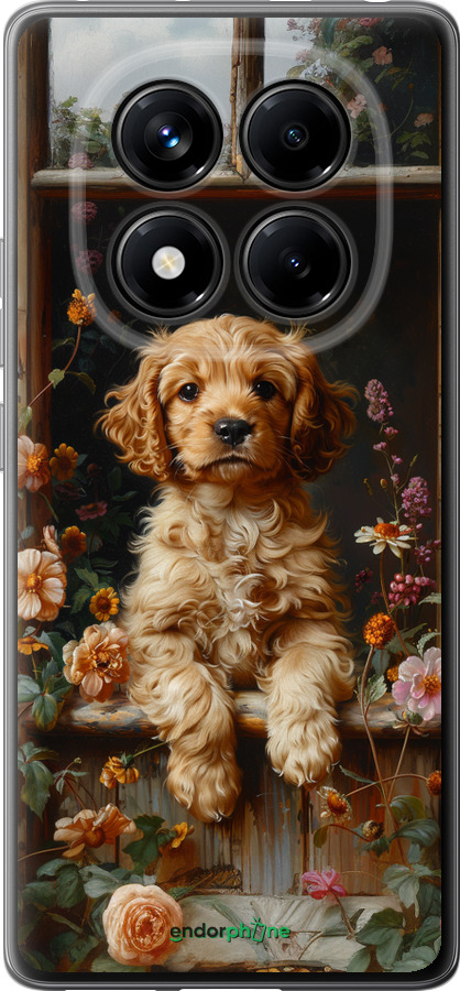 Силіконовий чехол Цуценя cocker spaniel для Xiaomi Redmi Note 14 Pro 4G - 6136u-3808 изображение 