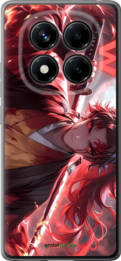 Силиконовый чехол Аниме воин для Xiaomi Redmi Note 14 Pro 4G - 6281u-3808 изображение 