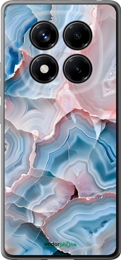 Силиконовый чехол Мрамор для Xiaomi Redmi Note 14 Pro 4G - 6306u-3808 изображение 