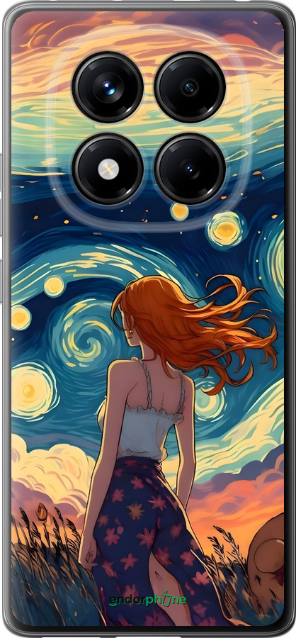 Силіконовий чехол Дівчина Арт для Xiaomi Redmi Note 14 Pro 4G - 6325u-3808 изображение 