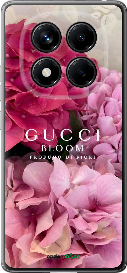 Силиконовый чехол Гучи для Xiaomi Redmi Note 14 Pro 4G - 6341u-3808 изображение 
