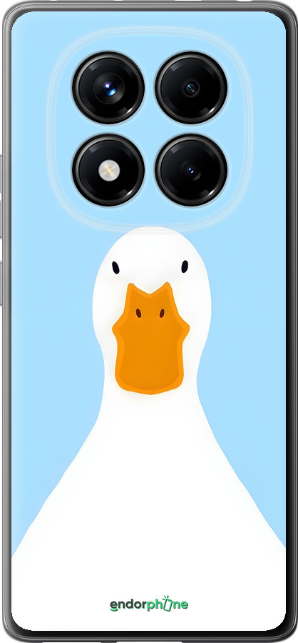 Силиконовый чехол Гусь для Xiaomi Redmi Note 14 Pro 4G - 6350u-3808 изображение 