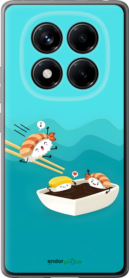 Силиконовый чехол Суши для Xiaomi Redmi Note 14 Pro 4G - 6354u-3808 изображение 