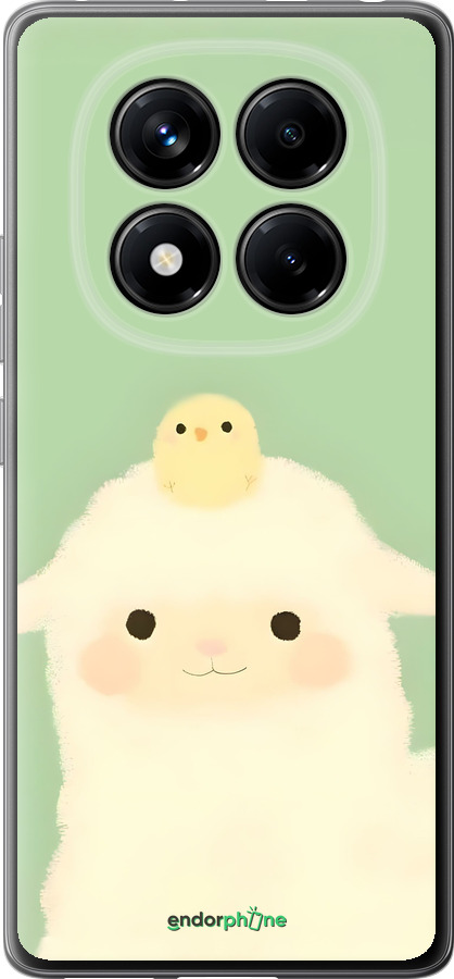 Силіконовий чехол Барашек и ципленок для Xiaomi Redmi Note 14 Pro 4G - 6369u-3808 изображение 