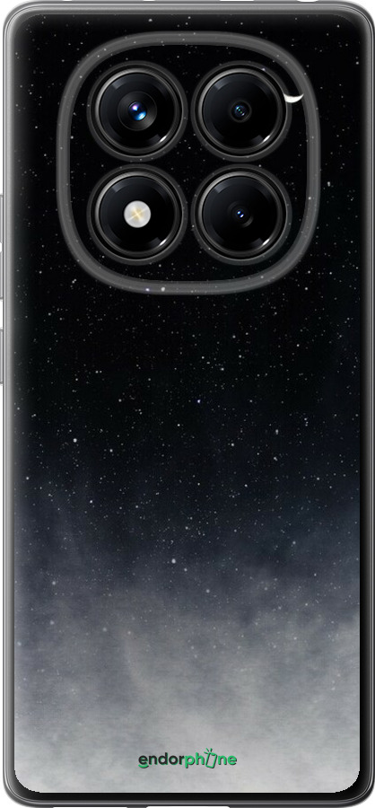 Силіконовий чехол Голубые облака, Голубая луна для Xiaomi Redmi Note 14 Pro 4G - 6396u-3808 изображение 