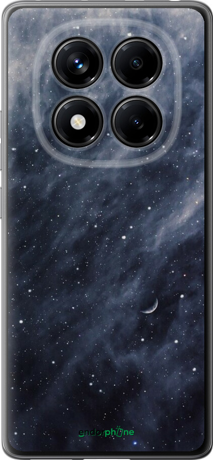 Силиконовый чехол Голубые облака, Голубая луна для Xiaomi Redmi Note 14 Pro 4G - 6398u-3808 изображение 