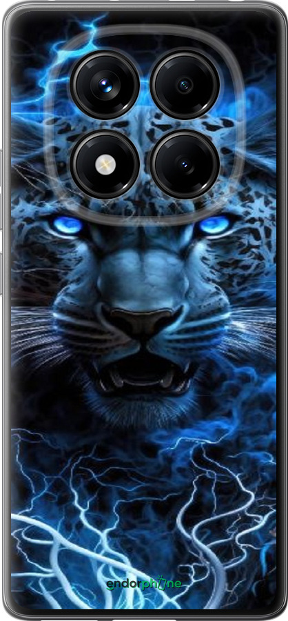 Силиконовый чехол Ледяной леопард для Xiaomi Redmi Note 14 Pro 4G - 6460u-3808 изображение 