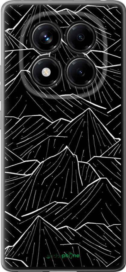 Силиконовый чехол С изображением Темных гор для Xiaomi Redmi Note 14 Pro 4G - 6489u-3808 изображение 