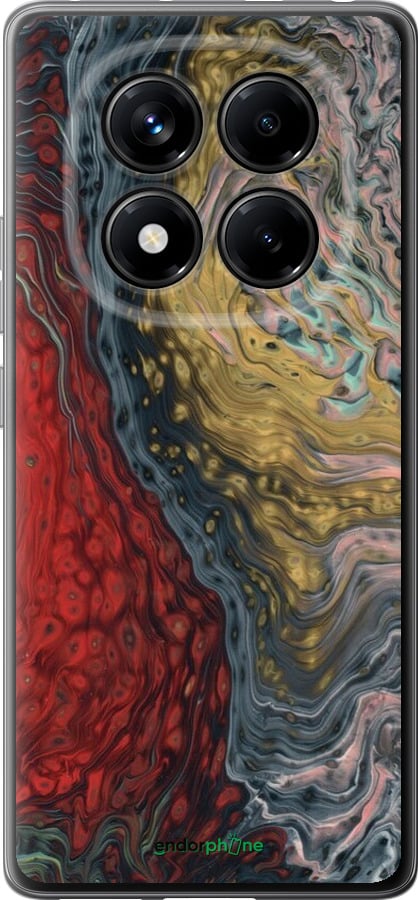 Силіконовий чехол Із зображенням абстрактного живопису для Xiaomi Redmi Note 14 Pro 4G - 6530u-3808 изображение 