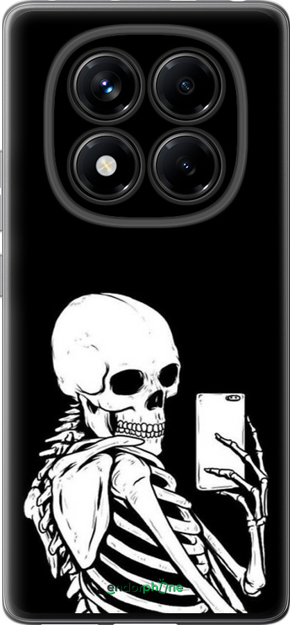 Силиконовый чехол Скелет делает Selfie для Xiaomi Redmi Note 14 Pro 4G - 6535u-3808 изображение 