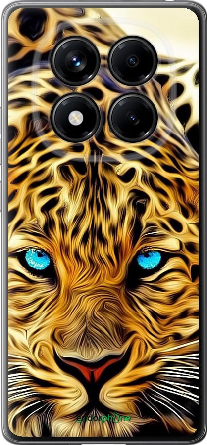 Силиконовый чехол Леопард для Xiaomi Redmi Note 14 Pro 4G - 6611u-3808 изображение 