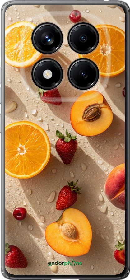 Силіконовий чехол Фрукти 3 для Xiaomi Redmi Note 14 Pro 4G - 6703u-3808 изображение 