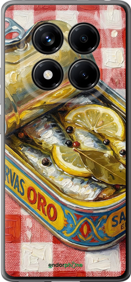 Силіконовий чехол Vintage Sardine Tin Phone для Xiaomi Redmi Note 14 Pro 4G - 6772u-3808 изображение 