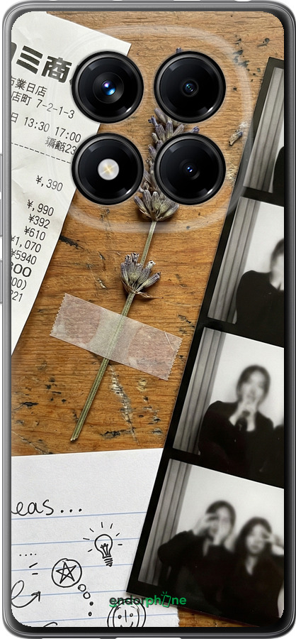 Силиконовый чехол Aesthetic Scrapbook Collage для Xiaomi Redmi Note 14 Pro 4G - 6773u-3808 изображение 
