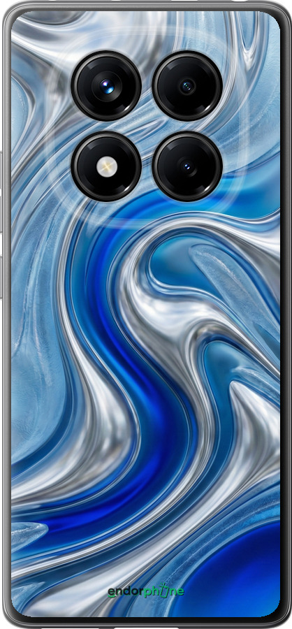 Силіконовий чехол Liquid Chrome для Xiaomi Redmi Note 14 Pro 4G - 6781u-3808 изображение 