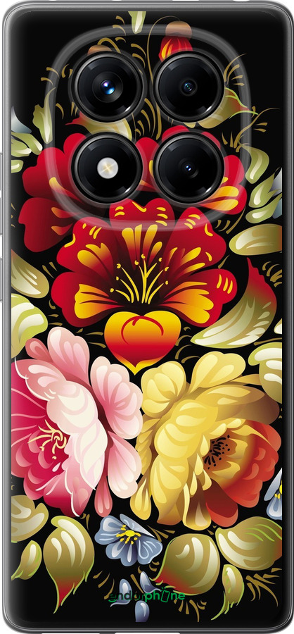 Силиконовый чехол Хохлома 6 для Xiaomi Redmi Note 14 Pro 4G - 829u-3808 изображение 