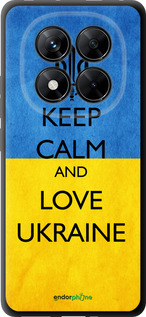 TPU чехол Keep calm and love Ukraine v2 для Xiaomi Redmi Note 14 Pro 5G - 1114b-3928 изображение 
