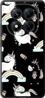 TPU чехол Единорог и кофе для Xiaomi Poco X7 - 4661b-4011 изображение 