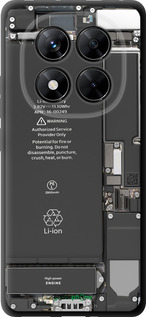 TPU чехол Детали смартфона для Xiaomi Redmi Note 14 Pro 5G - 5487b-3928 изображение 