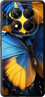 TPU чехол Желто-голубые бабочки для Xiaomi Redmi Note 14 Pro 5G - 6046b-3928 изображение 