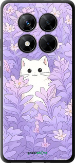 TPU чехол Котик в цветах для Xiaomi Poco X7 - 6390b-4011 изображение 
