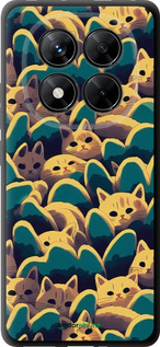 TPU чехол С изображением кошек для Xiaomi Redmi Note 14 Pro 5G - 6429b-3928 изображение 