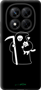 TPU чехол Мінімалістичний арт: смерть та кішка для Xiaomi Redmi Note 14 Pro 5G - 6529b-3928 изображение 