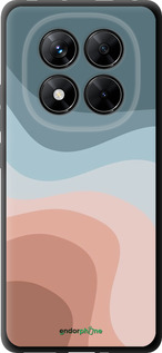 TPU чехол С синими и розовыми волнами в стиле ретро для Xiaomi Redmi Note 14 Pro 5G - 6532b-3928 изображение 