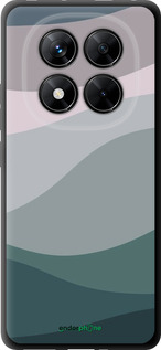 TPU чехол С фиолетовым и бирюзовым ретро-стилем и волнами для Xiaomi Poco X7 - 6533b-4011 изображение 