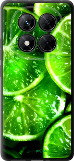 TPU чехол Зелёные дольки лимона для Xiaomi Redmi Note 14 Pro 5G - 852b-3928 изображение 