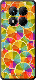 TPU чехол Разноцветные дольки лимона для Xiaomi Redmi Note 14 Pro 5G - 861b-3928 изображение 