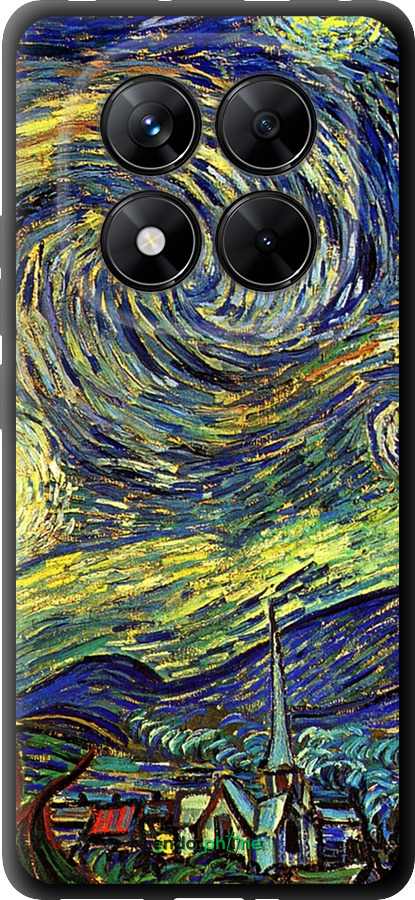 TPU чехол Винсент Ван Гог. Звёздная ночь для Xiaomi Poco X7 - 163b-4011 изображение 