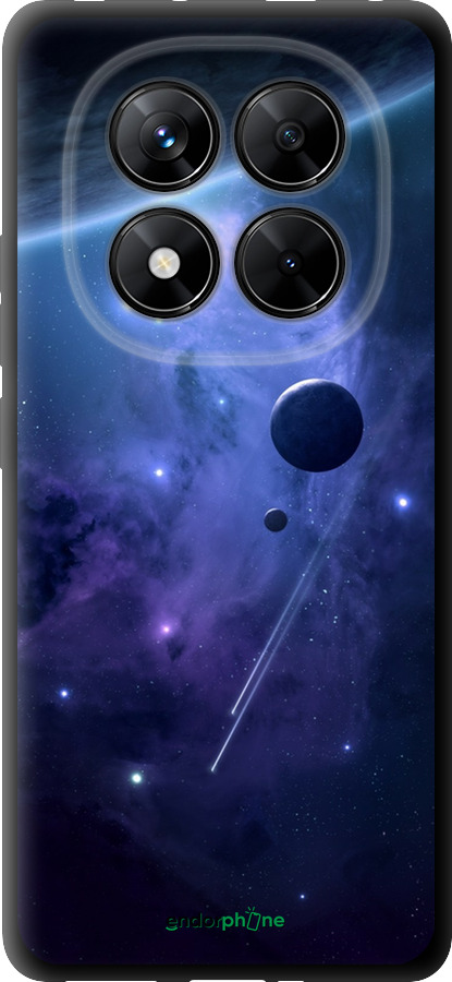 TPU чехол Планеты в синем космосе для Xiaomi Poco X7 - 171b-4011 изображение 