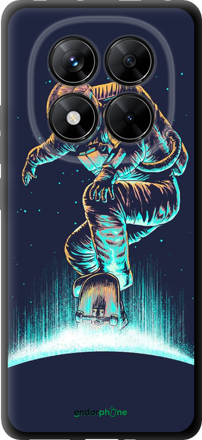 TPU чехол Космонавт на скейтборде для Xiaomi Poco X7 - 4145b-4011 изображение 