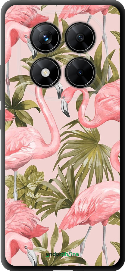TPU чехол фламинго 2 для Xiaomi Redmi Note 14 Pro 5G - 4360b-3928 изображение 