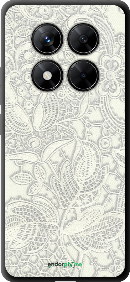 TPU чехол Біле мереживо для Xiaomi Redmi Note 14 Pro 5G - 4383b-3928 изображение 