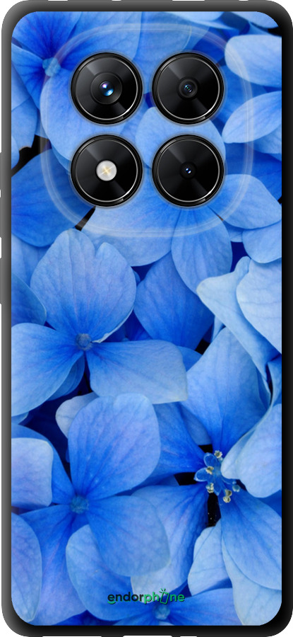 TPU чехол Синие цветы для Xiaomi Redmi Note 14 Pro 5G - 526b-3928 изображение 