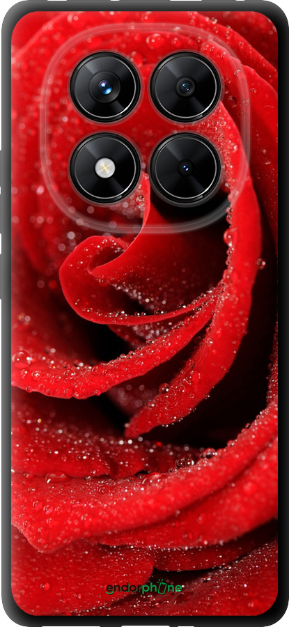 TPU чехол Красная роза для Xiaomi Redmi Note 14 Pro 5G - 529b-3928 изображение 