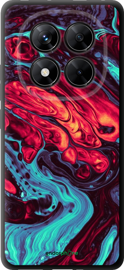 TPU чехол Синяя красная абстакция для Xiaomi Redmi Note 14 Pro 5G - 5339b-3928 изображение 