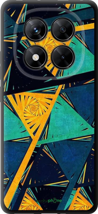 TPU чехол Арт, абстракція, жовтий, синій для Xiaomi Redmi Note 14 Pro 5G - 5382b-3928 изображение 