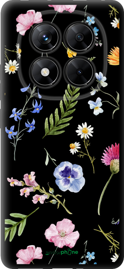 TPU чехол Цветочный фон v2 для Xiaomi Redmi Note 14 Pro 5G - 5472b-3928 изображение 