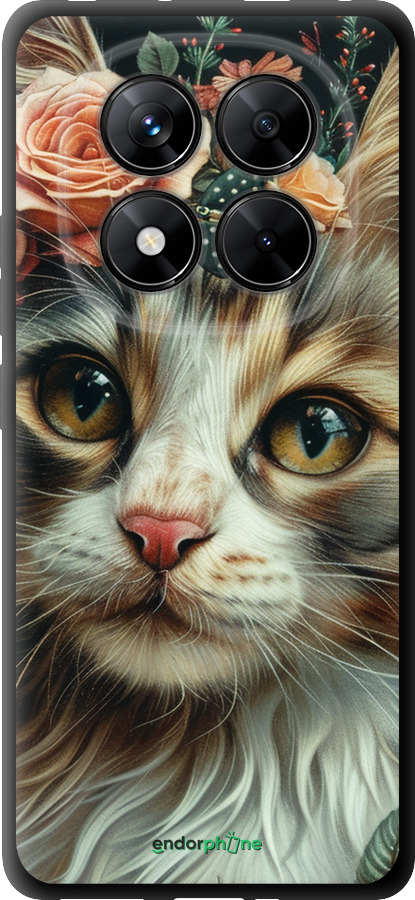 TPU чехол Cats and flowers для Xiaomi Redmi Note 14 Pro 5G - 6069b-3928 изображение 